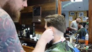 آموزش آرایشگری مو مردانه با ریش بلند 
