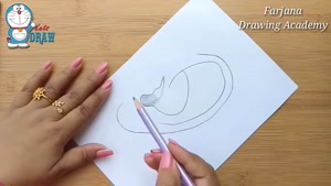 آموزش نقاشی با طرح گوش