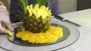 آموزش حکاکی روی آناناس