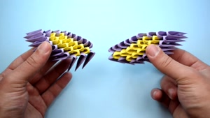 آموزش اوریگامی ساخت پرنده سه بعدی