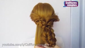 آموزش یک شینیون مو باز بسیار ساده و شیک
