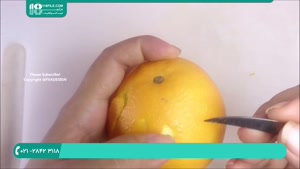 آموزش میوه آرایی سفره با استفاده از پرتقال 