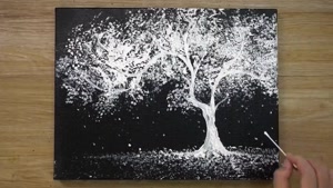 آموزش نقاشی درخت زیبا