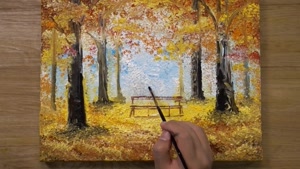 آموزش نقاشی پاییز زیبا