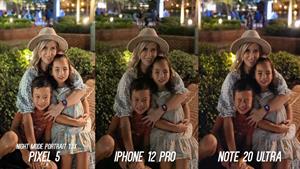 تست دوربین iPhone 12 Pro و Note 20 Ultra و Pixel 5