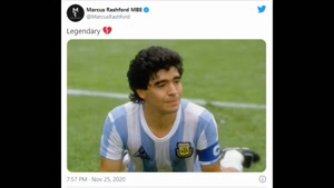 واکنش دنیای فوتبال به مرگ مارادونا