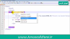 کدنویسی جاوا اسکریپت در html 