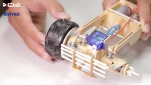 آموزش ساخت ماشین کنترلی با چوب بستنی 