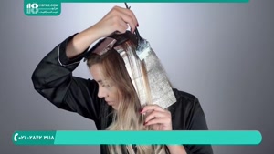 آموزش بالیاژ دودی کردن مو با فویل 