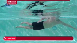 آموزش حرکات ضربه ای بازو در ورزش شنا پهلو 