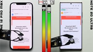 مقایسه باتری گوشی iPhone 12 Pro Max و Note 20 Ultra