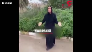 خوشحالی ملیکا شریفی نیا از بارش باران