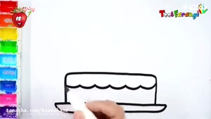 آموزش نقاشی کیک تولد 