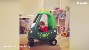 وقتی بچه کوچولوهای شیطون ماشین سواری می کنن
