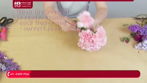 آموزش ساخت دسته گل عروس با گل داوودی 