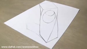 سایت دالفک - آموزش نقاشی سه بعدی با مداد
