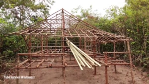 ساختن خونه جنگلی با بامبو!
