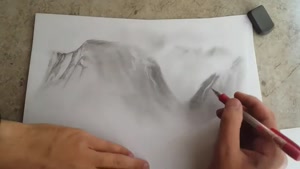 نقاشی ساده از طبیعت - سیاه قلم