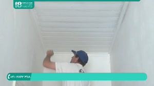 رنگ آمیزی ساختمان - روش رنگ آمیزی سقف پنل چوب