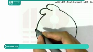 نحوه نقاشی کردن پرنده خشمگین قرمز