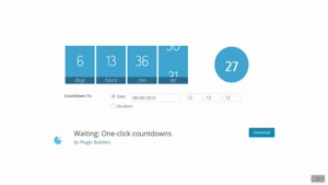 ایجاد تایمر در وردپرس با افزونه Waiting: One-click countdown