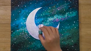 آموزش نقاشی آسان برای مبتدیان دختر و ماه