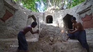 ساخت یه استخر سرسره دار زیرزمینی خفن!