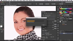 تنظیمات پیشرفته در تبدیل راستر به وکتور در Adobe Illustrator