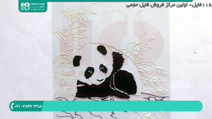 جدیدترین آموزش نقاشی پاندا روی طلق شیرازه 