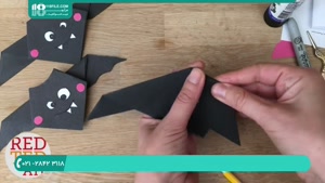 آموزش ابتدایی ساخت اوریگامی خفاش به کودکان 