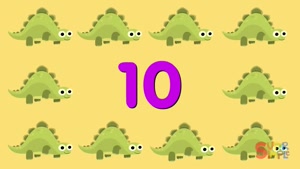 10 little dinosaurs #numbers