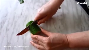 ویدیو متفاوت از هنر در آشپزی و تزئین گوجه و خیار