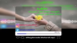 دکلمه جدید بنام خاطره با صدای محمد علی حیدرزاده