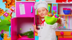 فیلم ماشین بازی کودکانه + آشپزی غذاهای سالم