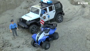 ماشین بازی کودکانه با سنیا :: عد و برق و سقوط ماشین پلیس
