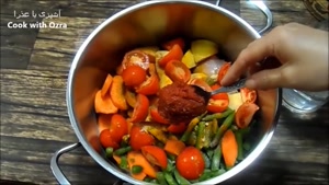 طرز تهیه خوراک مرغ و سبزیجات فوق العاده خوشمزه