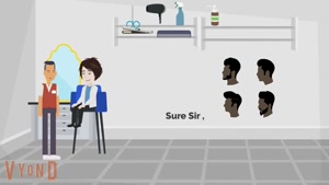 at hairdresser