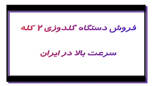 فروش دستگاه گلدوزی ۲ کله سرعت بالا در ایران