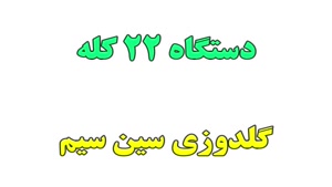 فروش دستگاه ۲۲ کله گلدوزی سین سیم