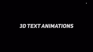 پروژه فاینال کات پرو انیمیشن متن سه بعدی 3D Text Animations
