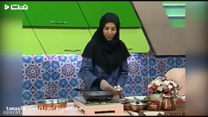 طرز تهیه خورشت بادمجان در تلوزیون