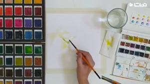 آموزش نقاشی ساده با آبرنگ  