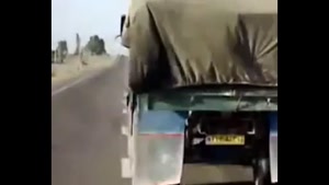 چپ شدن کامیون