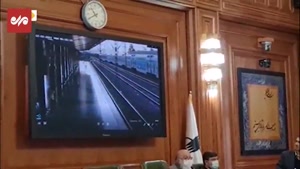 اولین فیلم از لحظه حادثه برای مترو کرج - تهران