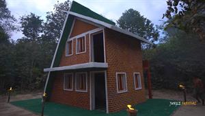 ساختن یه خونه جنگلی با معماری فوق العاده