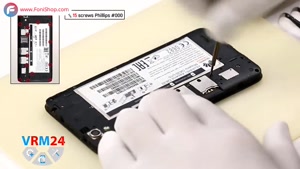 کالبدشکافی و آموزش تعویض باتری Huawei Ascend G630 - فونی شاپ