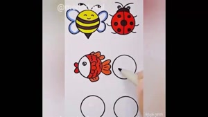 آموزش نقاشی به کودک /  شکل دایره 