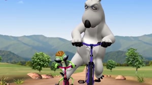 کارتون جذاب برنارد - دوچرخه سواری در کوهستان