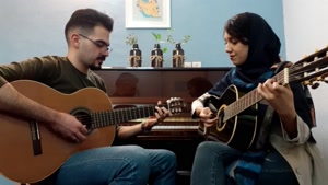گیتارنوازی زیبای هنرجویان استاد امیر کریمی در آموزشگاه موسیق