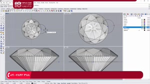 آموزش جواهر سازی - دستورالعمل طراحی جواهر در نرم افزار راینو